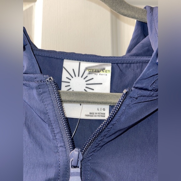 OFFLINE by Aerie Nylon Anorak |American Eagle Windbreaker Jacket Large - Picture 6 of 7